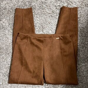 Tahari Women's Brown Suede Pants